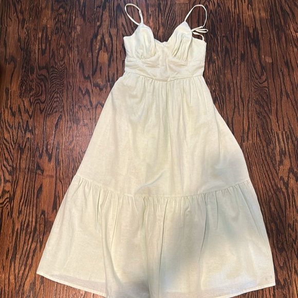 Jessica Simpson lemon color dress like new..Tried,true color on pic 1 - Picture 9 of 11